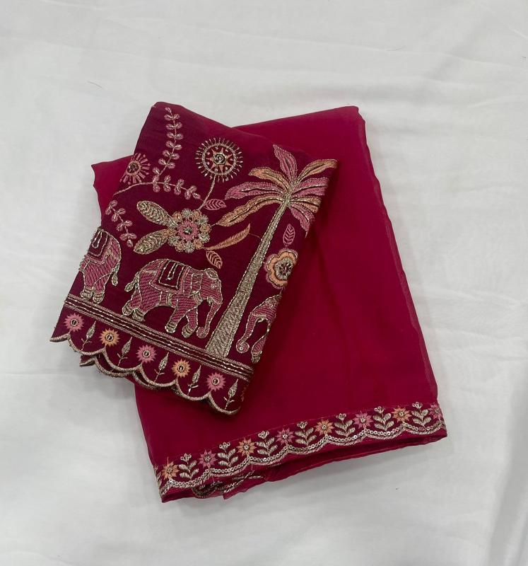 Vastrangan star georgette wholesale saree manufacturers in india